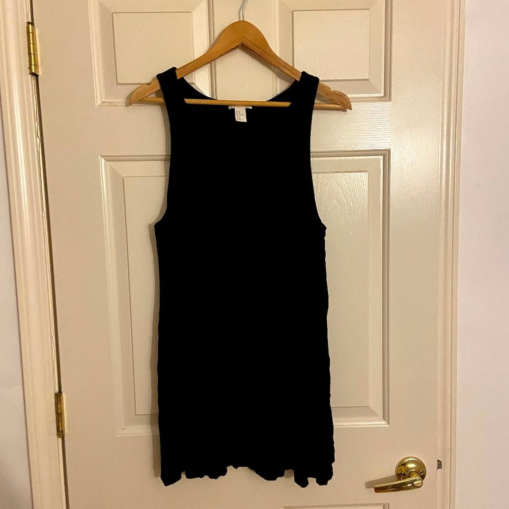 *HM* Basic Black Sleeveless Pockets Dress